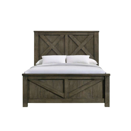 Picket House Furnishings - Memphis Queen Panel 5PC Bedroom Set in Grey - MV500QB5PC veiw 3