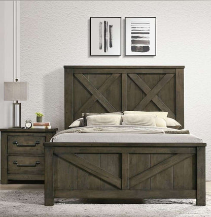 Picket House Furnishings - Memphis Queen Panel Bed in Grey - MV500QB veiw 1