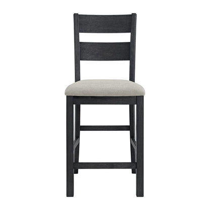 Picket House Furnishings -  Mendoza 5PC Counter Set with Table and 4 Chairs in Black - D-12990-8-5CS view 5