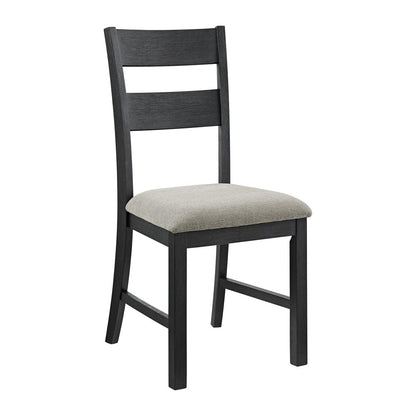Picket House Furnishings -  Mendoza 5PC Dining Set with Table and 4 Chairs in Black - D-12990-8-5DS view 4