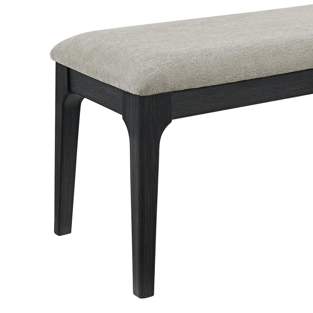 Picket House Furnishings - Mendoza 6PC Dining Set with Table, 4 Chairs, and Bench in Black - D-12990-8-6DS veiw 4