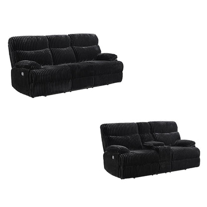 Picket House Furnishings - Merrick 2PC Living Room Set in Masis Black-Sofa & Loveseat - U-16220-8847-SL-2PC veiw 1