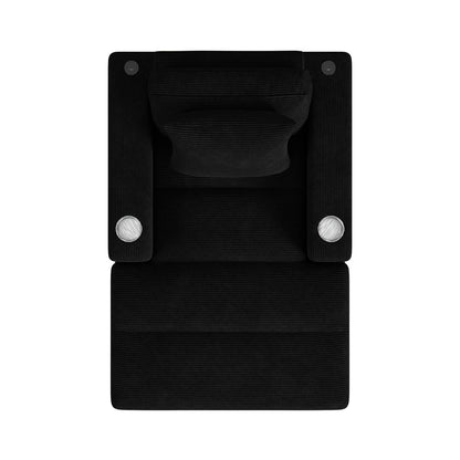 Picket House Furnishings - Mesa Chaise with 1 Pillow 20", 2 Cupholders and 2 USB in Steno Black - U-8540-9446-110C view 3