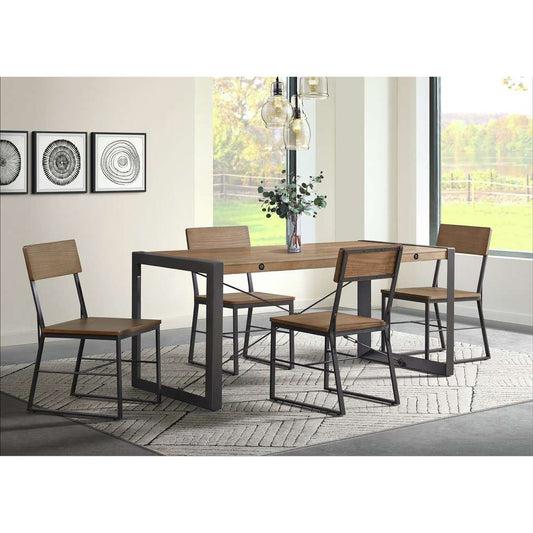 Picket House Furnishings - Micah Rectangular Dining Table in Walnut - A.8340.DT veiw 2