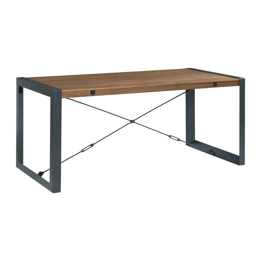 Picket House Furnishings - Micah Rectangular Dining Table in Walnut - A.8340.DT veiw 3