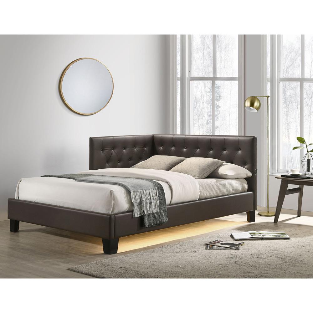 Picket House Furnishings -  Mirage Corner Full Bed in Brown PU - UB-11730-5-CFB veiw 4