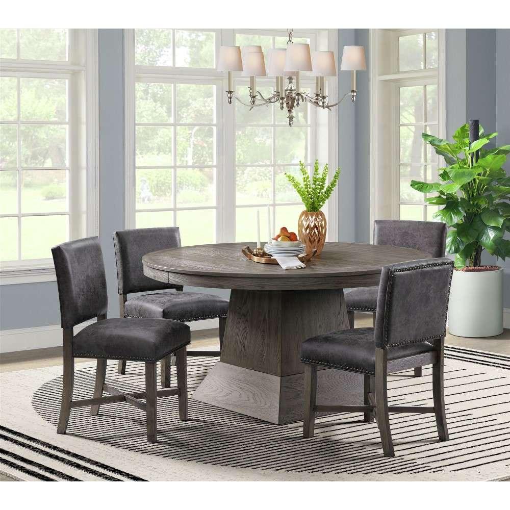 Picket House Furnishings - Modesto Dining Side Chair in Grey ( (Set of 2) ) - D-2660-SC veiw 6
