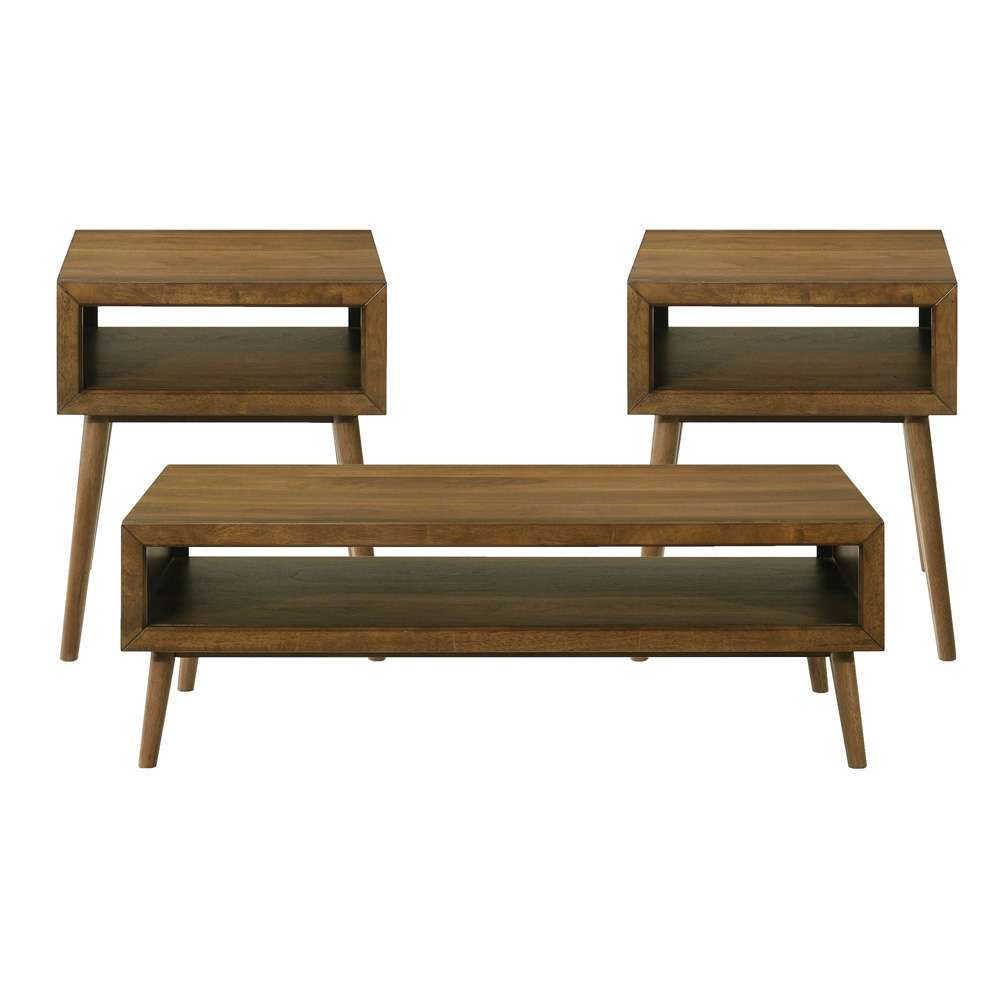 Picket House Furnishings - Monica Three Pack Occasional Set in Brown - T-4650-5-OT veiw 1
