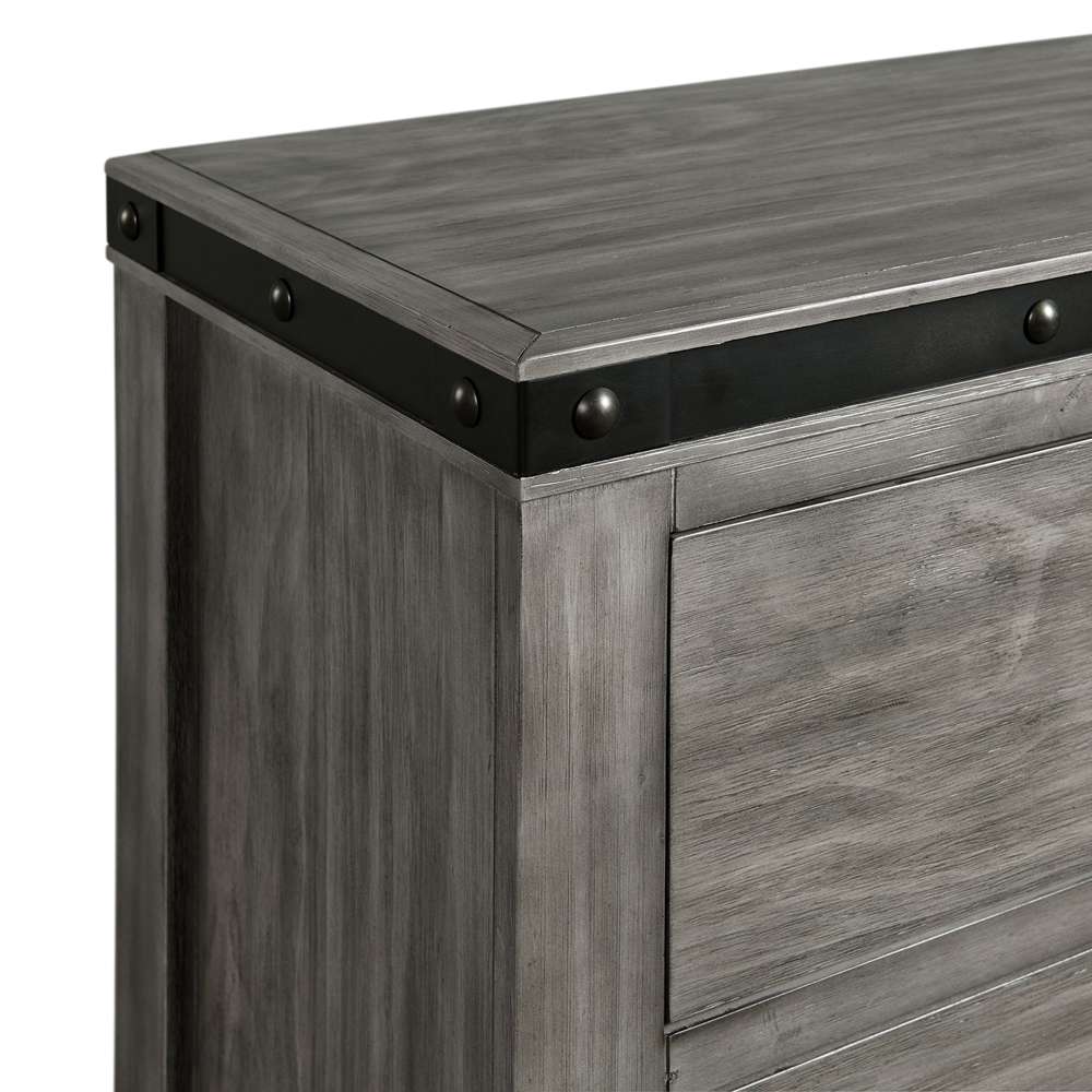 Picket House Furnishings - Montauk 6-Drawer Youth Dresser in Gray - WE650DR veiw 4