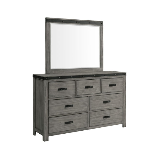 Picket House Furnishings - Montauk 7-Drawer Dresser & Mirror Set - WE600DRMR veiw 1