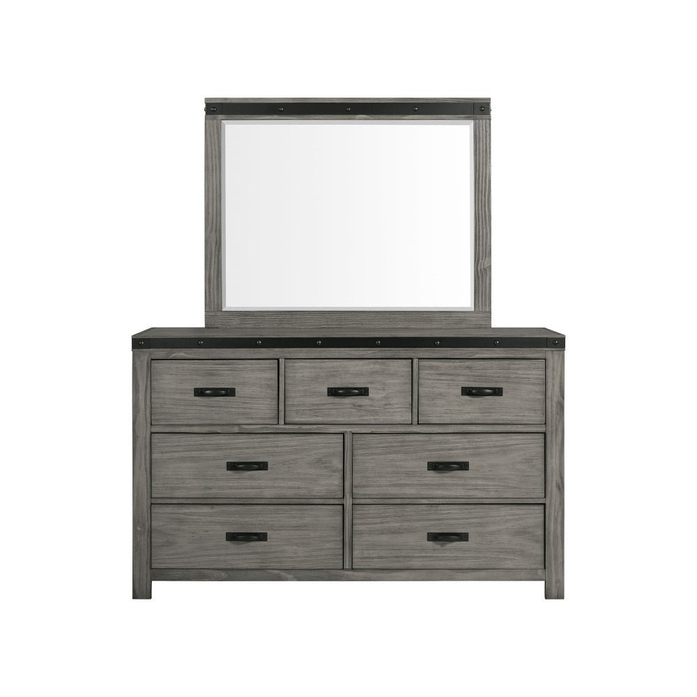 Picket House Furnishings - Montauk 7-Drawer Dresser & Mirror Set - WE600DRMR veiw 2