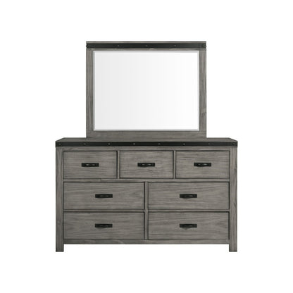 Picket House Furnishings - Montauk 7-Drawer Dresser & Mirror Set - WE600DRMR veiw 2