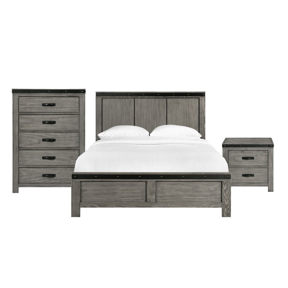 Picket House Furnishings - Montauk King Panel 3PC Bedroom Set - WE600KB3PC veiw 1