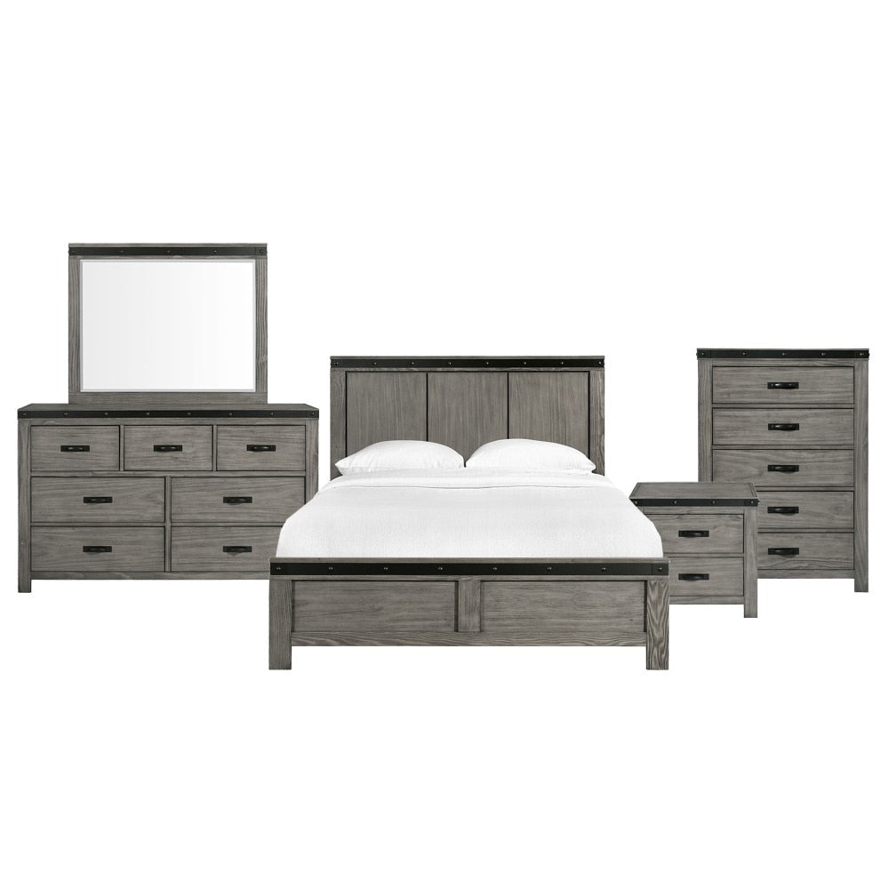 Picket House Furnishings - Montauk King Panel 5PC Bedroom Set - WE600KB5PC veiw 1