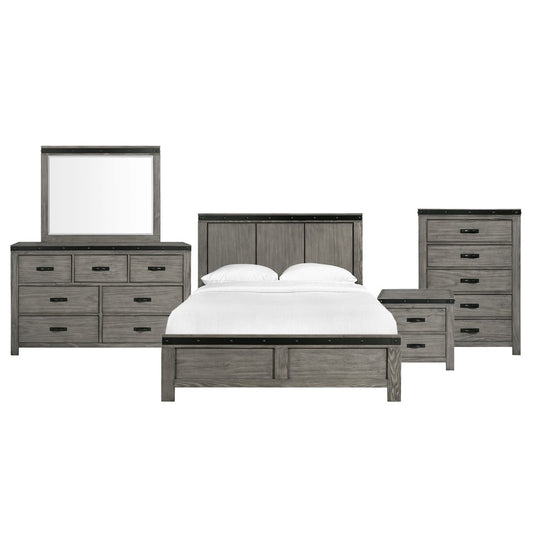 Picket House Furnishings - Montauk King Panel 5PC Bedroom Set - WE600KB5PC veiw 1