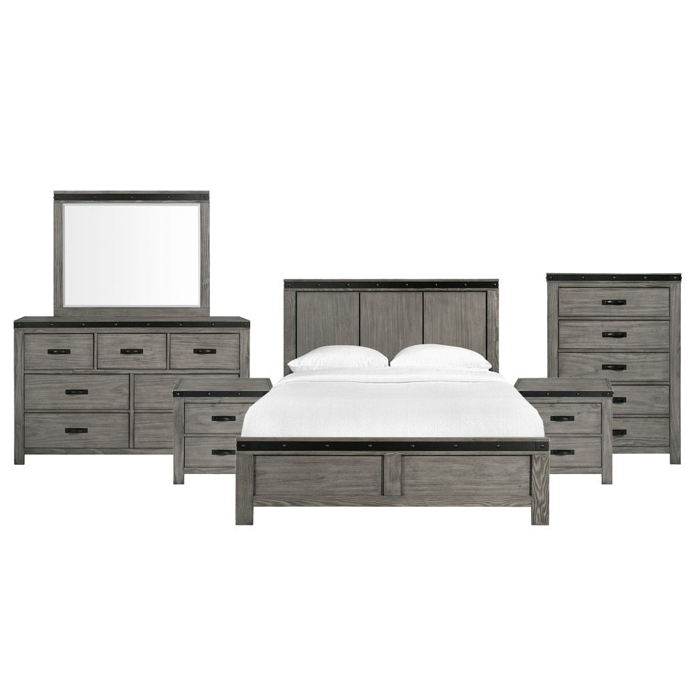 Picket House Furnishings - Montauk King Panel 6PC Bedroom Set - WE600KB6PC veiw 1