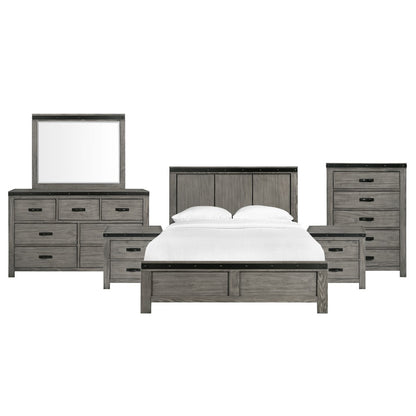 Picket House Furnishings - Montauk King Panel 6PC Bedroom Set - WE600KB6PC veiw 1