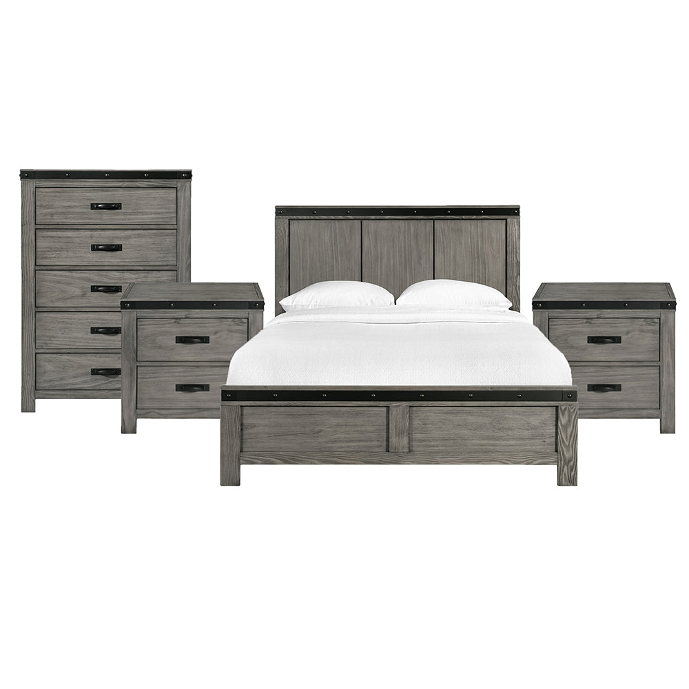 Picket House Furnishings - Montauk Queen 4PC Bedroom Set - WE600QBNSCH view 1
