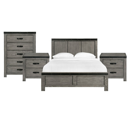 Picket House Furnishings - Montauk Queen 4PC Bedroom Set - WE600QBNSCH view 1