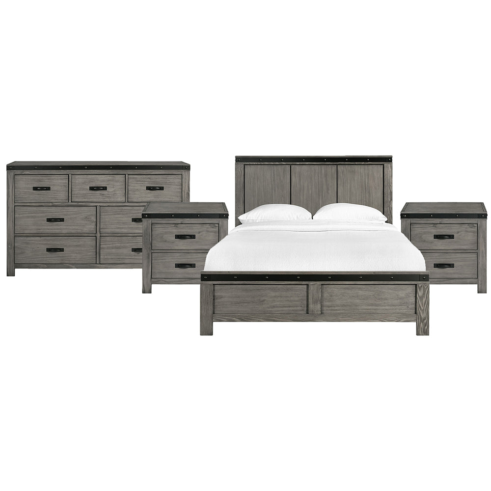 Picket House Furnishings - Montauk Queen 4PC Bedroom Set - WE600QBNSDR view 1