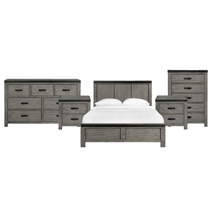 Picket House Furnishings - Montauk Queen 5PC Bedroom Set - WE600QBNSDRC view 1