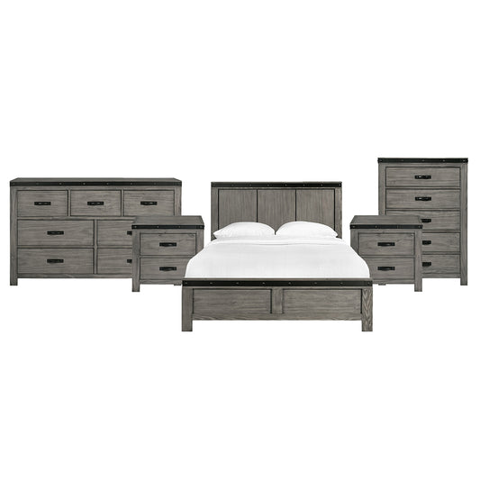 Picket House Furnishings - Montauk Queen 5PC Bedroom Set - WE600QBNSDRC view 1
