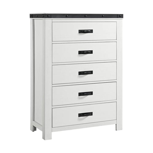 Picket House Furnishings - Montauk Youth 5-Drawer Chest in White - WE700CH veiw 1