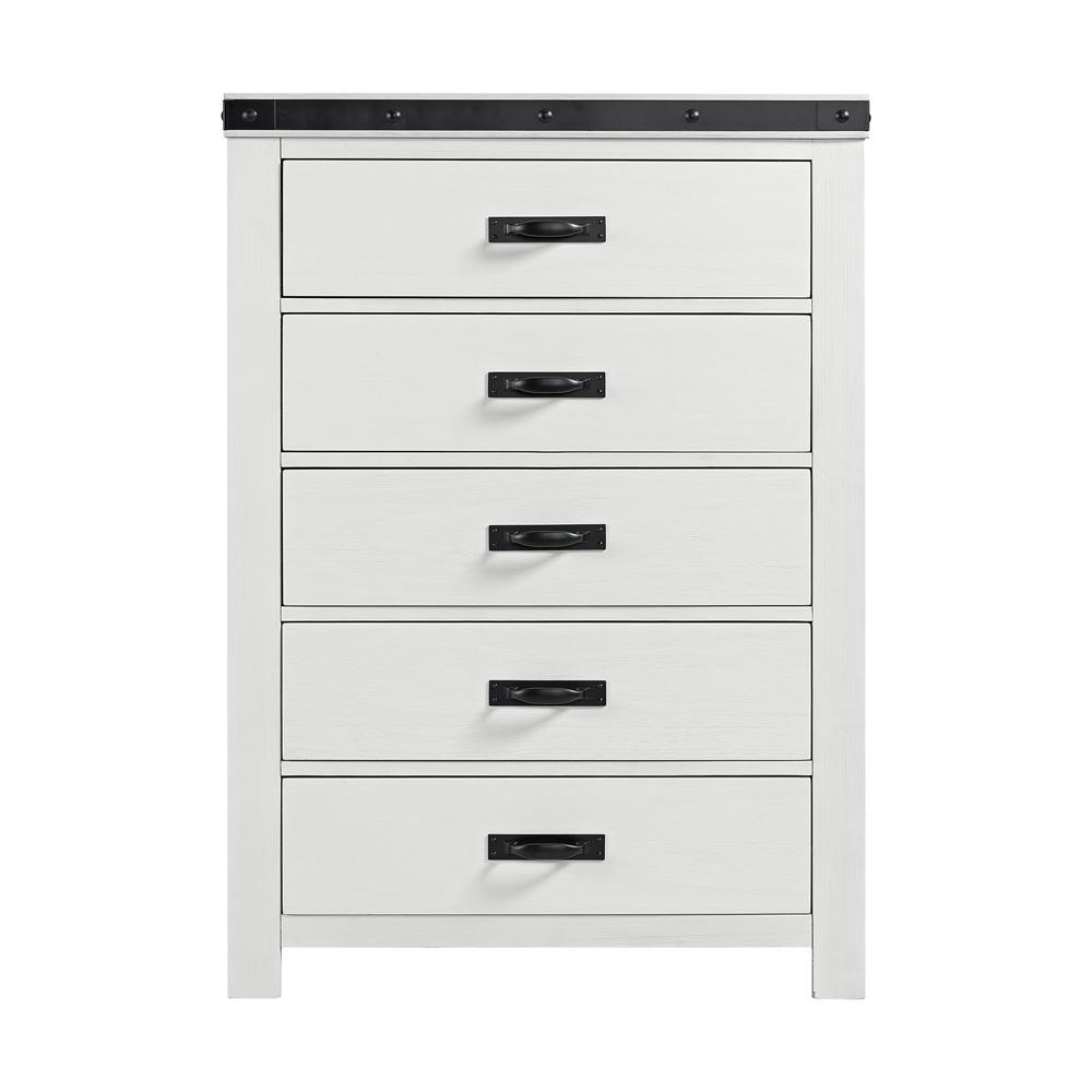 Picket House Furnishings - Montauk Youth 5-Drawer Chest in White - WE700CH veiw 2