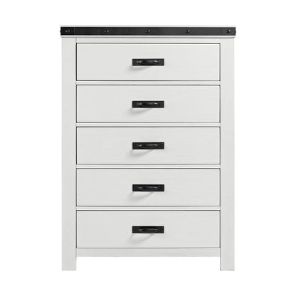 Picket House Furnishings - Montauk Youth 5-Drawer Chest in White - WE700CH veiw 2