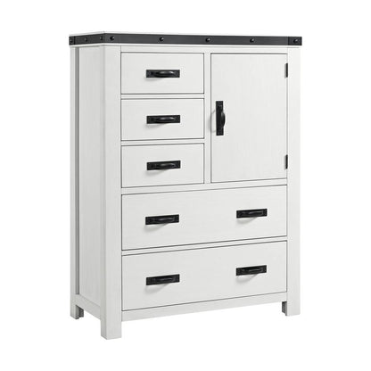 Picket House Furnishings - Montauk Youth 5-Drawer Door Chest in White - WE700DC veiw 1