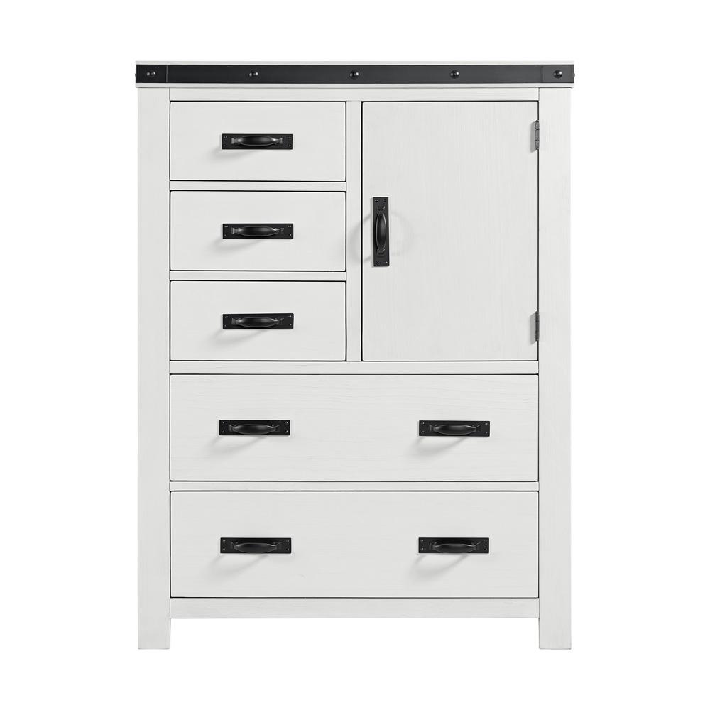 Picket House Furnishings - Montauk Youth 5-Drawer Door Chest in White - WE700DC veiw 2