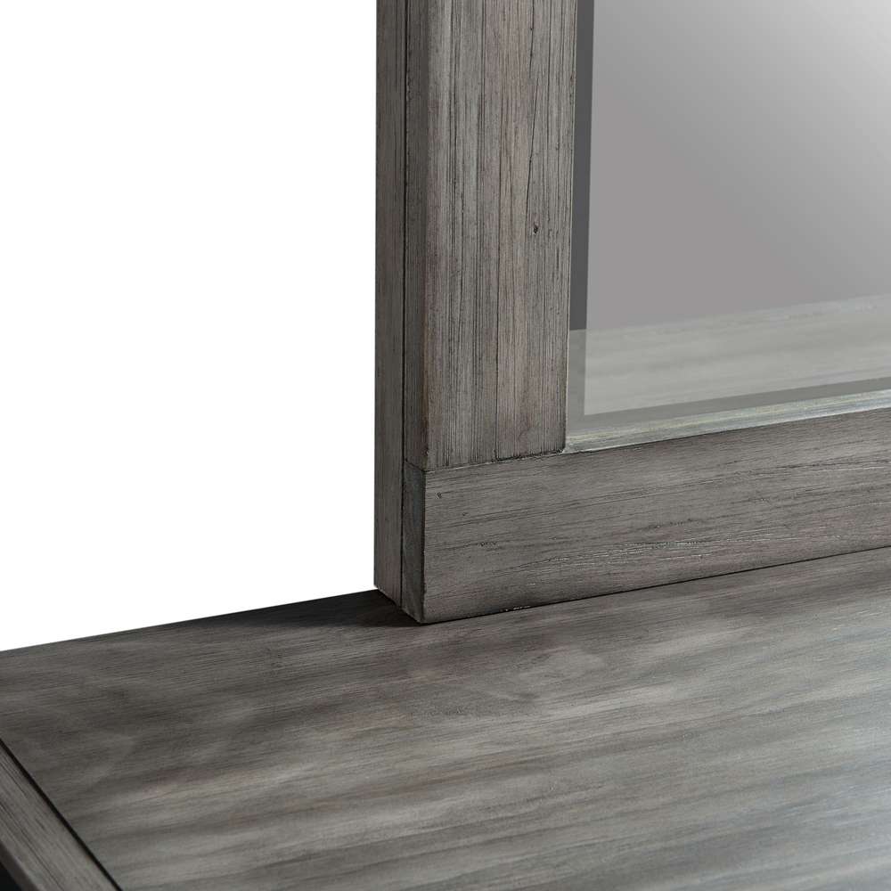 Picket House Furnishings - Montauk Youth 6-Drawer Dresser & Mirror Set in Grey - WE650DRMR veiw 4