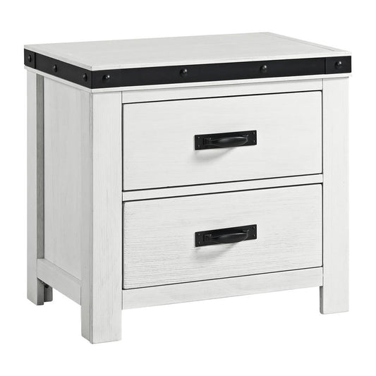 Picket House Furnishings - Montauk Youth -Drawer Nightstand in White - WE700NS veiw 1
