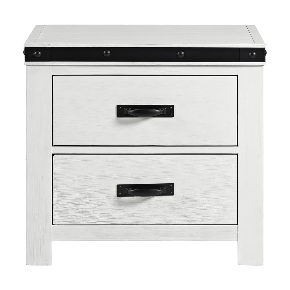 Picket House Furnishings - Montauk Youth -Drawer Nightstand in White - WE700NS veiw 2