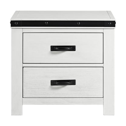 Picket House Furnishings - Montauk Youth -Drawer Nightstand in White - WE700NS veiw 2