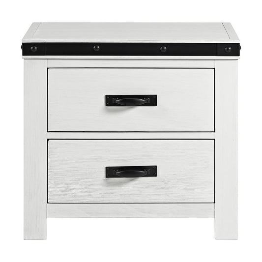 Picket House Furnishings - Montauk Youth -Drawer Nightstand in White - WE700NS veiw 2