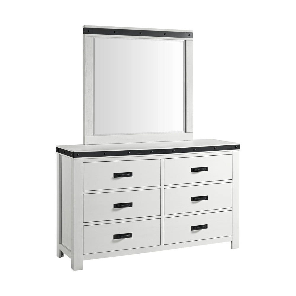 Picket House Furnishings - Montauk Youth Dresser and Mirror Set in White - WE750DRMR veiw 1