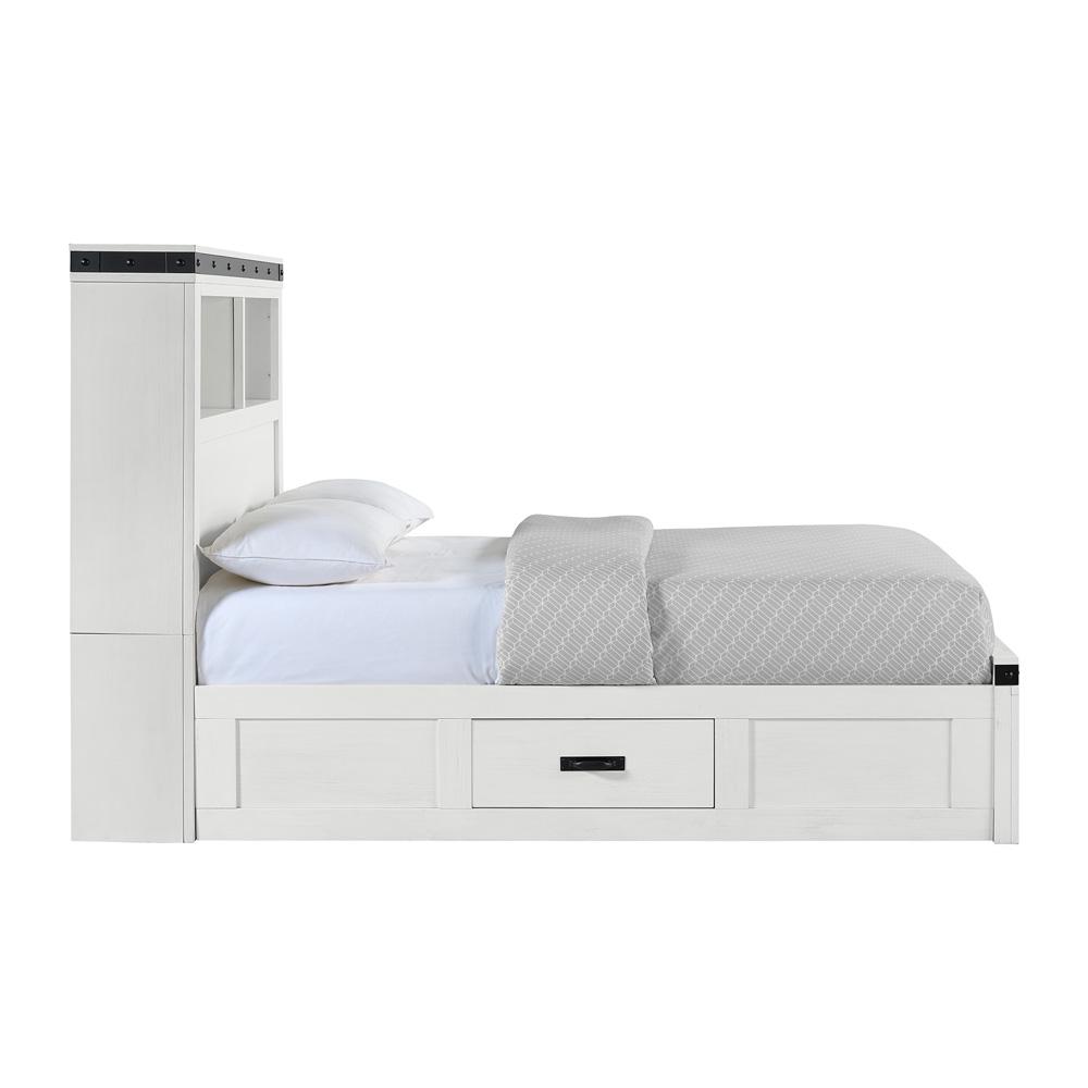 Picket House Furnishings - Montauk Youth Full Platform Storage Bed in White - WE750FB veiw 2