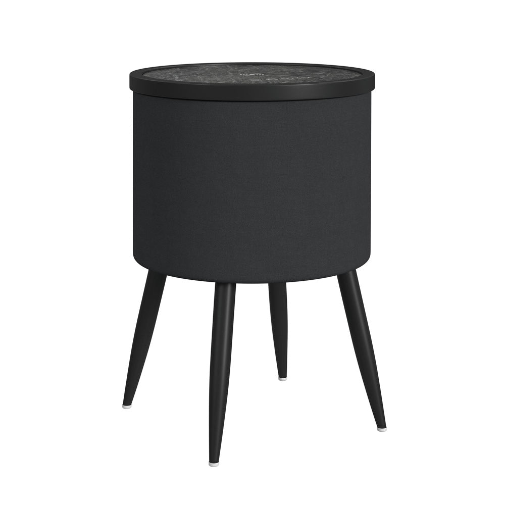 Picket House Furnishings - Nebula  Round Smart End Table in Black - T-18400-8-RETS view 1