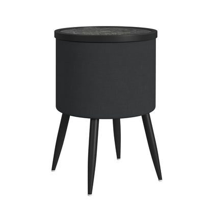 Picket House Furnishings - Nebula  Round Smart End Table in Black - T-18400-8-RETS view 1