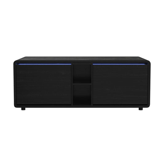 Picket House Furnishings - Nebula  Smart Coffee Table with Cooler and Speaker in Black - T-18400-8-CTFS view 2