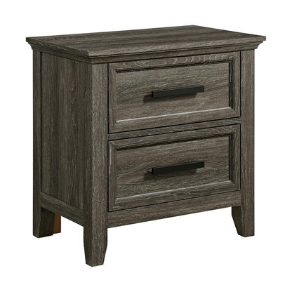 Picket House Furnishings -  Norton Bedroom Set with Queen/Full Headboard, Dresser, Mirror & Nightstand in Mocha Grey - B-6450-3-QFS veiw 6