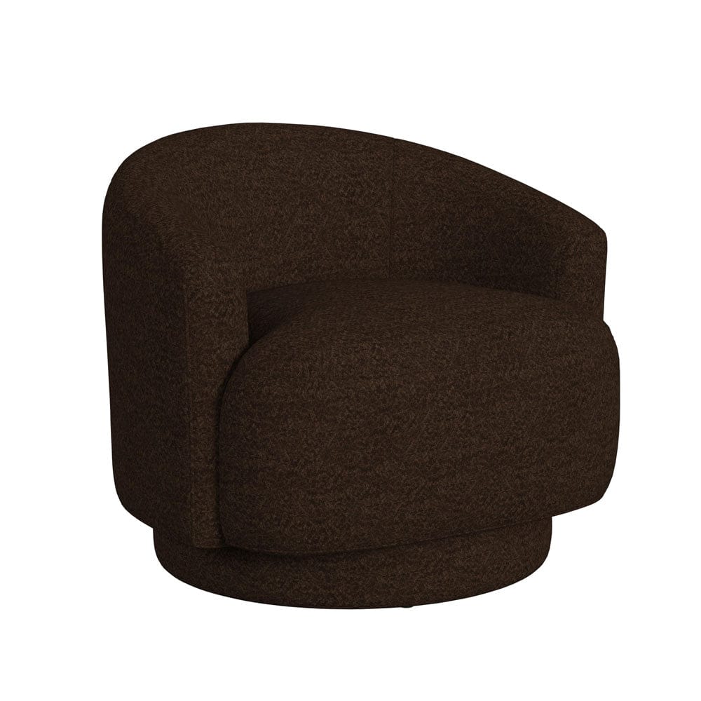 Picket House Furnishings -  Oasis Swivel Chair in JH Chocolate - U-16960-11830-101 view 1