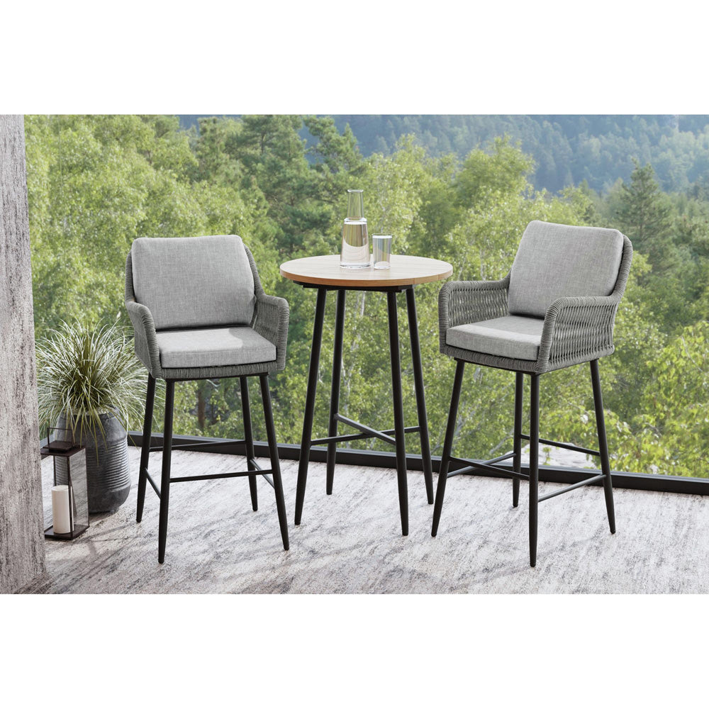 Picket House Furnishings - Orlando Bar Table in Black - O-3040-8-BT view 3