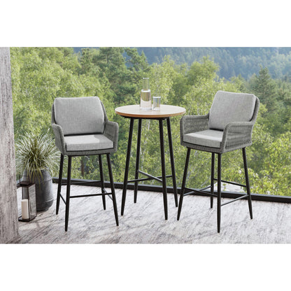 Picket House Furnishings - Orlando Bar Table in Black - O-3040-8-BT view 3