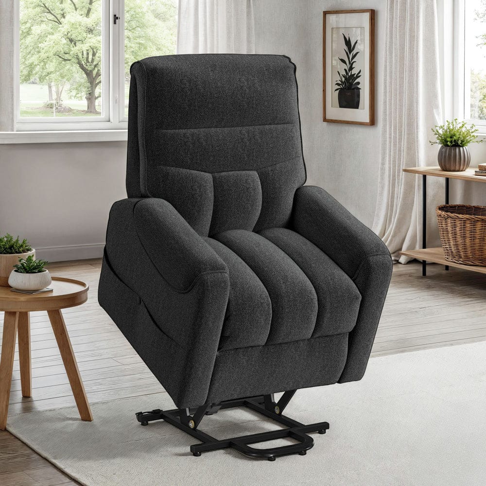 Picket House Furnishings -  Parker Power Lift Chair in Sahara Black - U-16980-11711-108P view 7