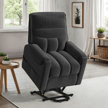 Picket House Furnishings -  Parker Power Lift Chair in Sahara Black - U-16980-11711-108P view 7