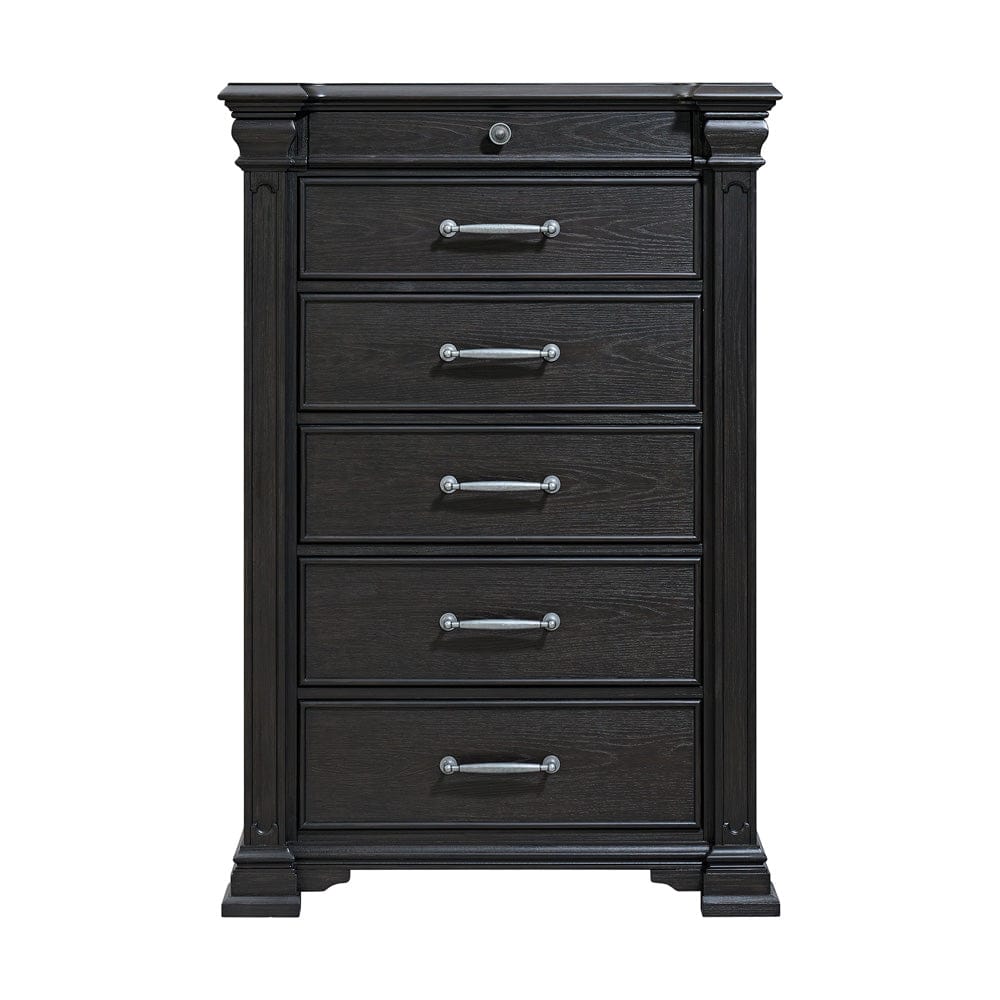 Picket House Furnishings -  Paterson 6-Drawer Chest in Black - B.10318.CH view 2