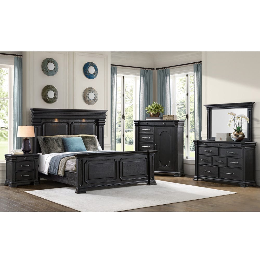 Picket House Furnishings -  Paterson Court King Bed in Black - B.10318.KB view 3