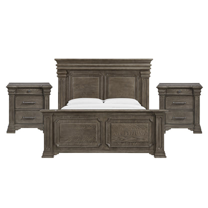 Picket House Furnishings - Paterson King 3PC Bedroom Set in Grey - B.10315.KB.NS2 view 1
